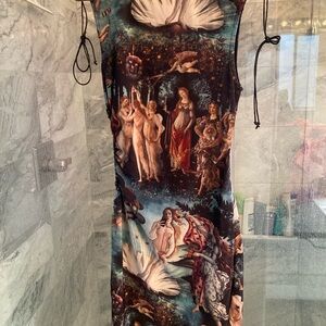 H:OURS renaissance selfie mini dress size M